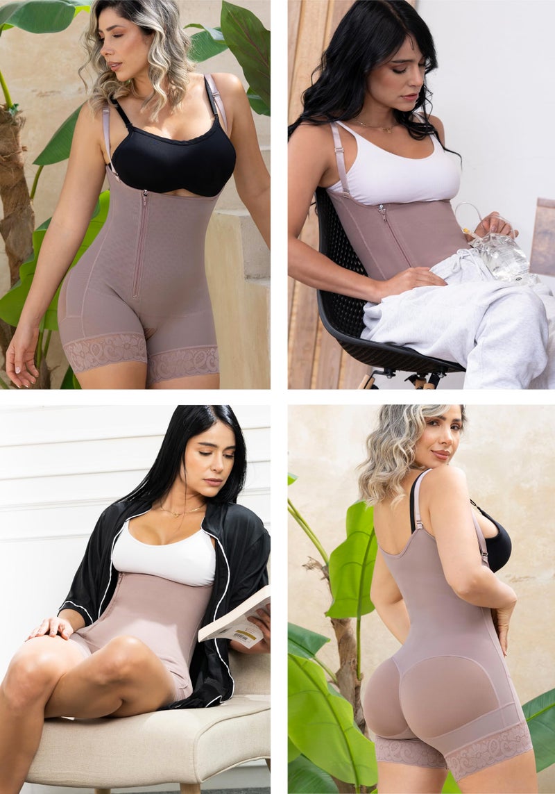 LT.ROSE BBL Faja Tummy Tuck S111 Post Surgery Compression Garment for Women Faja Colombiana Beige XS - Image 5